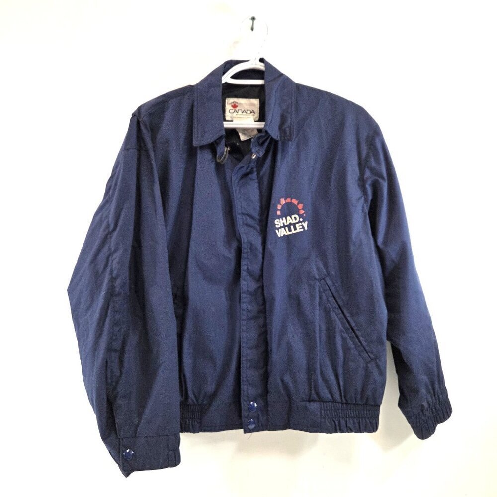 Vintage Shad Valley Bomber Jacket Mens Size Small 80s Canada Sportswear